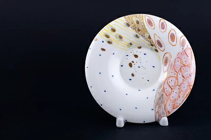 Блюдце кофейное Шифон на форме Юлия арт 60.11607.00.1