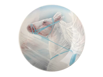 Декоративная тарелка 195 мм форма Эллипс рисунок Лошади.Март арт. 60.07671.00.5