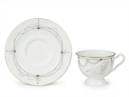 Сервиз чайный форма Айседора рисунок Волшебное лебединое озеро, 6 персон 14 предметов, арт. 81.26092.00.1