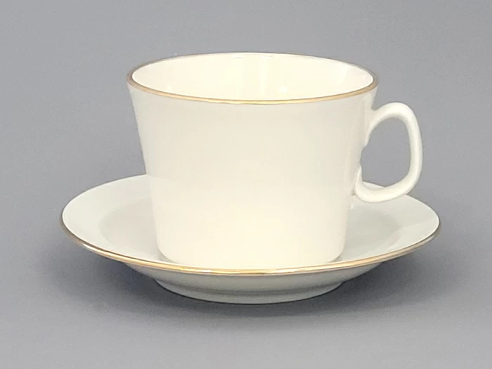 Чашка с блюдцем чайная форма Молодежная, рисунок Золотая Лента, арт 81.16425.00.1, 