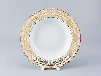 Тарелка глубокая 225 мм форма Европейская-2 рисунок Замоскворечье арт. 80.85339.00.1 Тарелка глубокая 225 мм форма Европейская-2 рисунок Замоскворечье арт. 80.85339.00.1