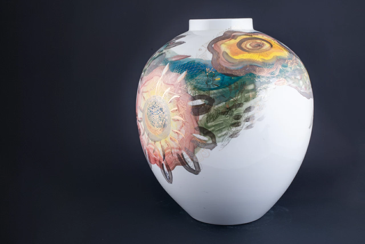 Ваза Узор на форме Круглая, арт. 60.15407.00.1, 