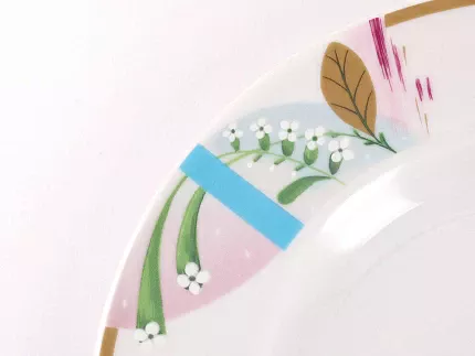 Трехпредметный комплект чайный 230 мл форма Весенняя рисунок Аромат весны арт. 81.28356.00.1