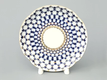 Чашка с блюдцем и с крышкой чайная 250 мл форма Подарочная-2 рисунок Кобальтовая сетка арт. 81.15419.00.1, 