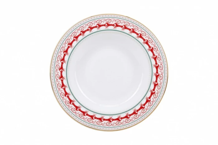 Тарелка глубокая 225 мм форма Европейская 2 рисунок Олений край арт. 80.89375.00.1, 