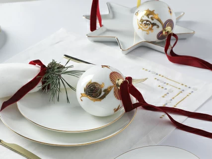 Новогодний Шар в подарочной упаковке, рисунок Рождественские узоры, арт 81.33344.00.1, 