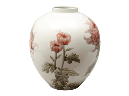 Ваза форма Круглая рисунок Хризантемы арт. 80.89425.00.1,  Ваза форма Круглая рисунок Хризантемы арт. 80.89425.00.1,