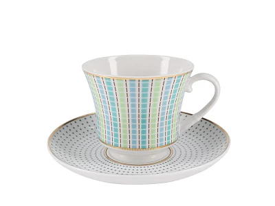 Чашка с блюдцем чайная форма Банкетная рисунок Дублин арт. 81.27980.00.1