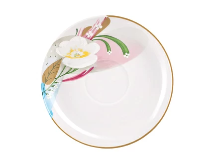 Трехпредметный комплект чайный 230 мл форма Весенняя рисунок Аромат весны арт. 81.28356.00.1