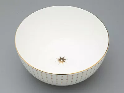 Салатник 195 мм форма Восточная рисунок Азур золотой, артикул 80.49794.00.1