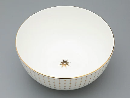 Салатник 195 мм форма Восточная рисунок Азур золотой, артикул 80.49794.00.1