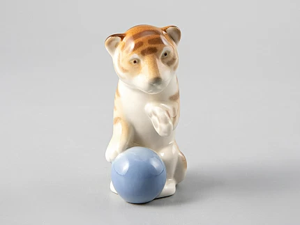 Скульптура форма Тигренок Актер рисунок Полосатый арт. 82.67287.00.1