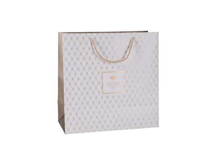 Подарочный пакет малый 340х140х300 мм Белый арт. 14.20021.01,  Подарочный пакет малый 340х140х300 мм Белый арт. 14.20021.01,