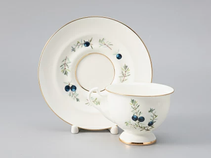 Сервиз чайный форма Айседора рисунок Цветы и ягоды, 6 персон 14 предметов, арт. 81.27538.00.1, 