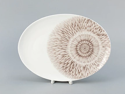 Блюдо овальное 290х210 мм форма Восточная рисунок Aloha Bungalow, арт. 80.40055.00.1 Блюдо овальное 290х210 мм форма Восточная рисунок Aloha Bungalow, арт. 80.40055.00.1