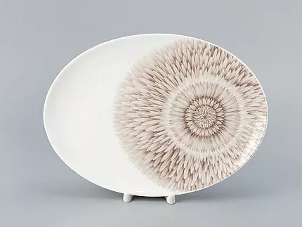 Блюдо овальное 290х210 мм форма Восточная рисунок Aloha Bungalow, арт. 80.40055.00.1