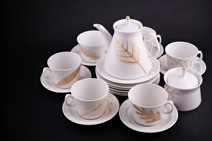 Сервиз чайный форма Молодежная, рисунок Сентябрь на 6 персон 20 предметов, арт 61.21023.00.1 Сервиз чайный форма Молодежная, рисунок Сентябрь на 6 персон 20 предметов, арт 61.21023.00.1