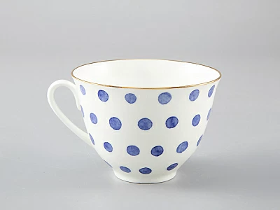 Чашка с блюдцем чайная форма Весенняя рисунок Polka dot арт. 81.28727.00.1