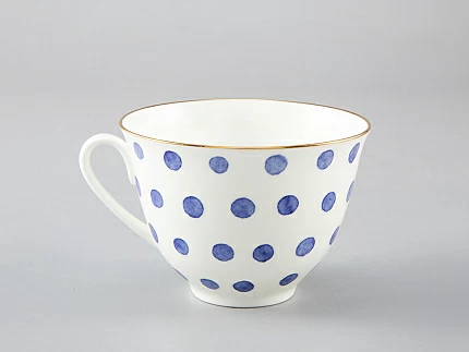 Чашка с блюдцем чайная форма Весенняя рисунок Polka dot арт. 81.28727.00.1 Чашка с блюдцем чайная форма Весенняя рисунок Polka dot арт. 81.28727.00.1