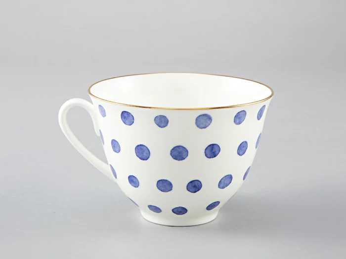 Чашка с блюдцем чайная форма Весенняя рисунок Polka dot арт. 81.28727.00.1, 