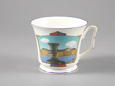 Чашка с блюдцем чайная, форма Юлия рисунок Петербургские картинки. Невские берега, арт. 81.29022.00.1