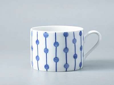 Чашка с блюдцем форма Соло рисунок Реки России. Лена арт. 81.28757.00.1