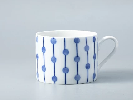 Чашка с блюдцем форма Соло рисунок Реки России. Лена арт. 81.28757.00.1, 