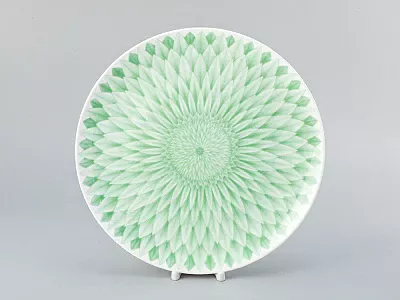 Блюдо круглое 310 мм форма Восточная рисунок Aloha Lagoon, арт. 80.40051.00.1