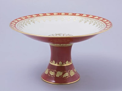 Ваза для фруктов, форма Молодежная, рисунок Гурьевский сервиз, арт. 80.43401.00.1