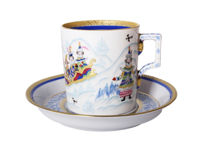 Winter Fun Cup and Saucer set