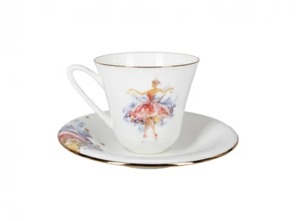 Чашка с блюдцем форма Сад рисунок Принцесса Аврора арт. 81.24856.00.1, 