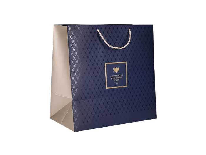 Подарочный пакет средний 380х220х380 мм Синий арт. 14.20023.01, 