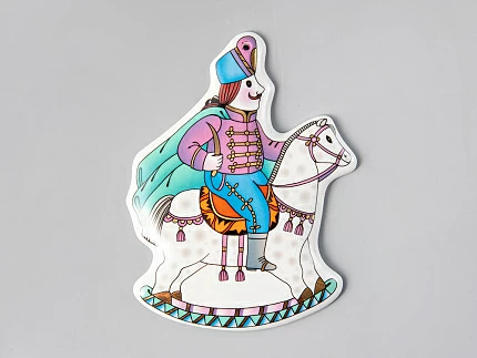 Елочная игрушка рисунок Всадник арт. 80.38545.00.1