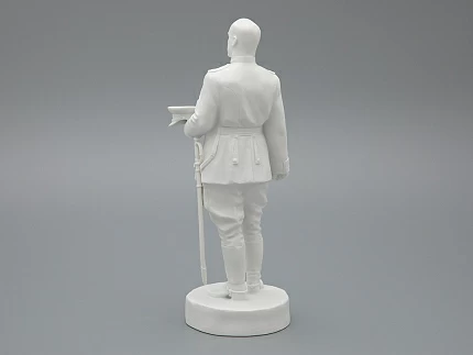 Скульптура Маршал Жуков Г.К., в подарочной упаковке, Белый бисквит, арт. 81.33453.00.1