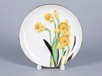 Чашка с блюдцем чайная 300 мл форма Купольная рисунок Narcissus арт. 81.29658.00.1,  Чашка с блюдцем чайная 300 мл форма Купольная рисунок Narcissus арт. 81.29658.00.1,