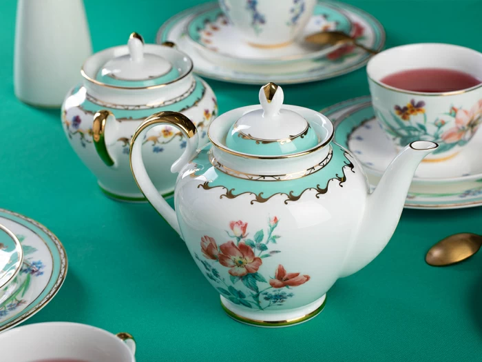 Сервиз чайный форма Весенняя 2 рисунок Улыбка флоры,  6 персон 20 предметов, арт. 81.30750.00.1, 