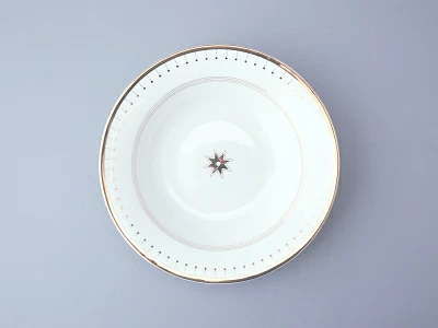 Тарелка глубокая 235 мм форма Стандартная 2 рисунок Азур золотой арт. 80.93400.00.1