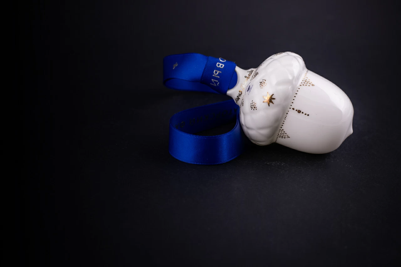 Елочная игрушка Желудь Позолоченный, арт 60.21183.00.1, 