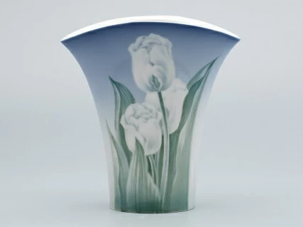 Ваза форма Утренний цветок, рисунок Тюльпаны, арт 80.42806.00.1, 