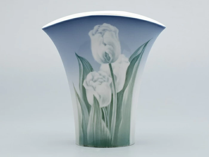 Ваза форма Утренний цветок, рисунок Тюльпаны, арт 80.42806.00.1, 