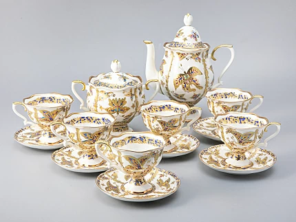 Сервиз кофейный форма Наташа рисунок Фантастические бабочки, 6 персон 14 предметов, арт. 81.21238.00.1 Сервиз кофейный форма Наташа рисунок Фантастические бабочки, 6 персон 14 предметов, арт. 81.21238.00.1