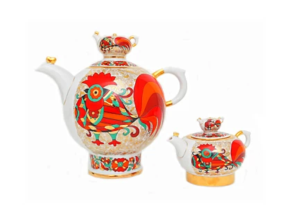 Комплект чайников Семейный Красный петух арт. 81.10357.00.1 Комплект чайников Семейный Красный петух арт. 81.10357.00.1