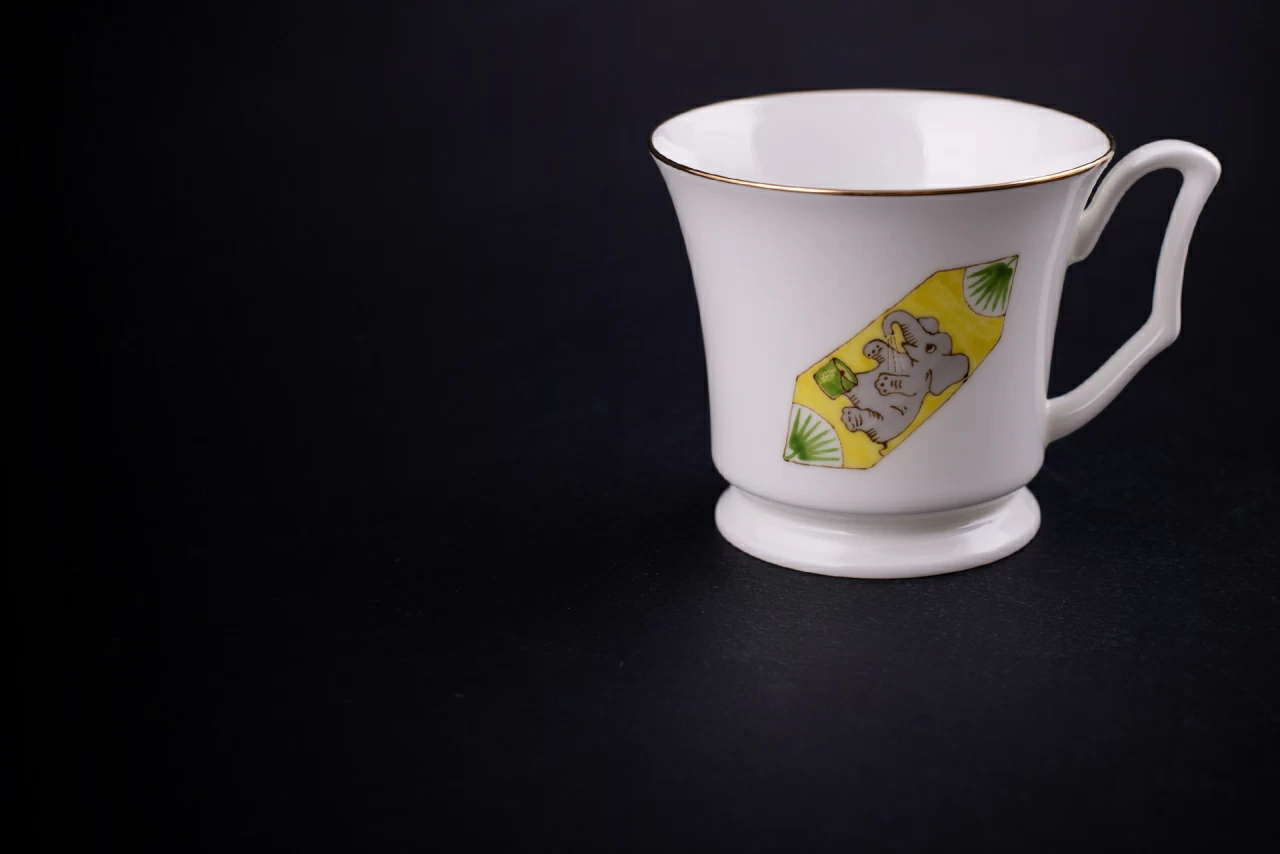 Чашка с блюдцем кофейная, рисунок Конфета Слоник, форма Юлия, арт 61.21047.00.1, 