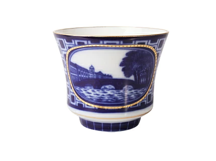 Чашка с блюдцем чайная 220 мл форма Банкетная рисунок Прачечный мостик арт. 81.16029.00.1