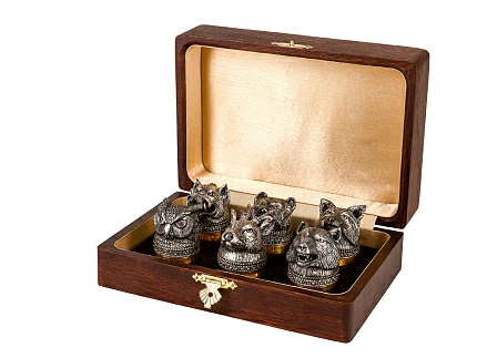 Набор Русский лес 6, секстет (медведь, кабан, волк, лиса, олень, сова) арт. 21.00108.88 Набор Русский лес 6, секстет (медведь, кабан, волк, лиса, олень, сова) арт. 21.00108.88