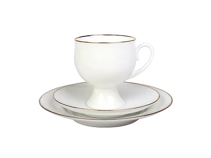 Сервиз кофейный форма Классическая-2 рисунок Золотая лента, 6 персон 20 предметов арт. 81.14598.00.1