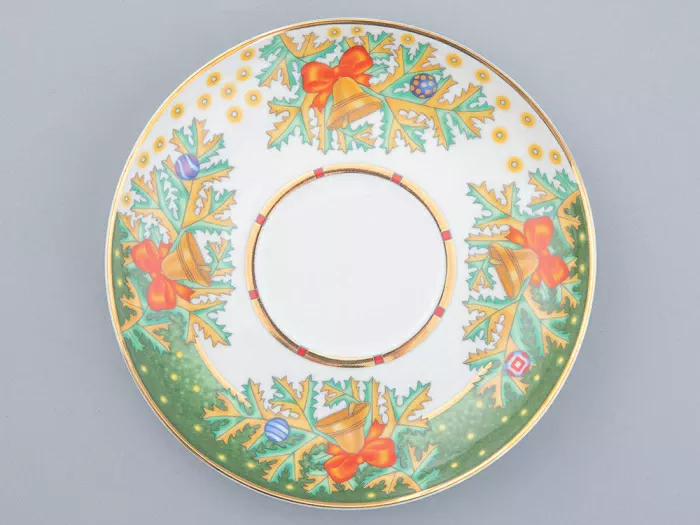 Чашка с блюдцем чайная 350 мл форма Подарочная рисунок Морозный январь арт. 81.31749.00.1, 