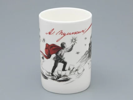 Подарочный набор Бокал с блюдцем и крышкой, форма Топ, рисунок Пророк, арт 81.34051.00.1, 