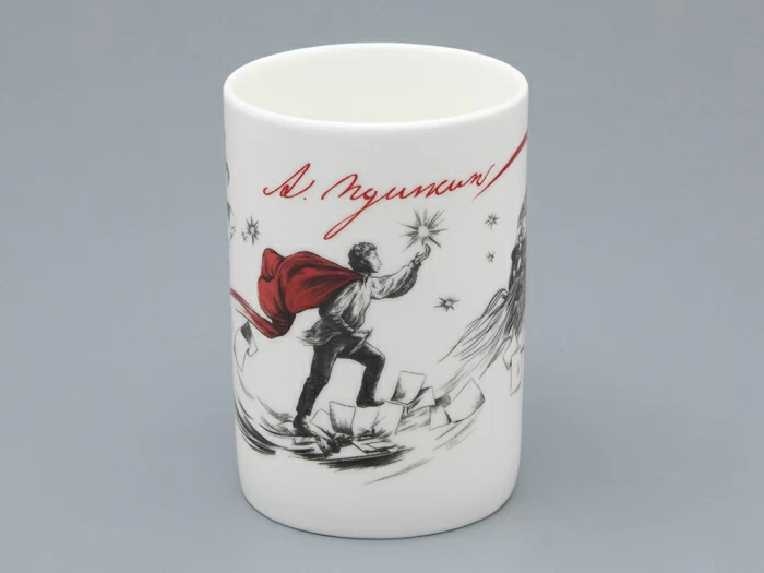 Подарочный набор Бокал с блюдцем и крышкой, форма Топ, рисунок Пророк, арт 81.34051.00.1, 