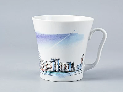 Бокал форма Ленинградский 2 рисунок Высотка на Котельнической наб. арт. 80.35002.00.1